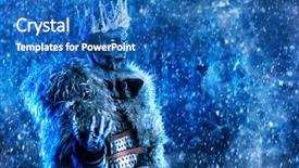  Presentation with armor - PPT theme featuring sorcerer - halloween the king zombie warrior background and a teal colored foreground