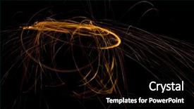  Presentation with abstract - Presentation design consisting of doomsday asteroid orbiting trajectory abstract background and a black colored foreground