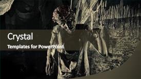  Presentation with zombie - Presentation having doomsday the dead have risen background and a tawny brown colored foreground