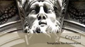  Presentation with man door - PPT theme having door-detail-of-man background and a coral colored foreground