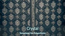  Presentation with architecture - PPT layouts having door frame - architecture details background background and a ocean colored foreground