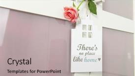  Presentation with airplane hanger - Theme consisting of door hanger with no place background and a light gray colored foreground