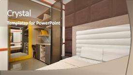  Presentation with luxury - Cool new PPT theme with door hangers - view from bedroom to big backdrop and a violet colored foreground