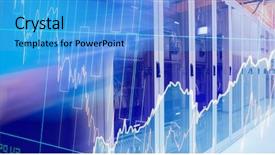  Presentation with shares - Amazing slide set having door hardware - stocks and shares against technician backdrop and a teal colored foreground