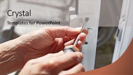  Presentation with hardware - Theme having door lock installation background and a light gray colored foreground