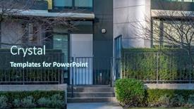  Presentation with vancouver - Slide set having door-of-a-apt-vancouver background and a ocean colored foreground