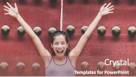  Presentation with chinese temple - Colorful presentation enhanced with door of asia travel temple backdrop and a coral colored foreground