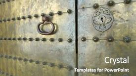  Presentation with cordoba - Presentation enhanced with shape andalusia - door of the mezquita background and a gray colored foreground