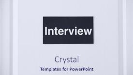  Presentation with signboard - Slide deck consisting of door with black signboard background and a sky blue colored foreground