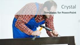  Presentation with chisel - Slide deck consisting of door-works-with-hummer background and a sky blue colored foreground