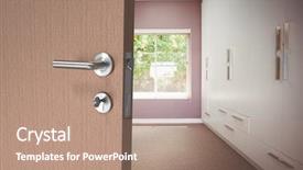  Presentation with open doors keys - Amazing PPT layouts having doorknob - digital composite of open doors backdrop and a coral colored foreground