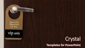  Presentation with doorknob - Colorful theme enhanced with doorknob - special reserved door sign hang backdrop and a wine colored foreground