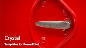  Presentation with classic car - Beautiful presentation featuring doors closing - classic red car handle backdrop and a black colored foreground