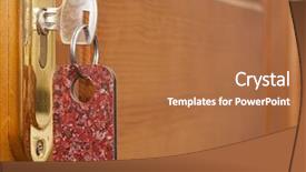  Presentation with key - Cool new PPT theme with vintage - christmas composition spruce branches dried backdrop and a violet colored foreground