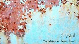  Presentation with paint huffing - Cool new slides with doors closing - macro rust paint background 2 backdrop and a arctic colored foreground