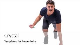  Presentation with concept - Audience pleasing slide deck consisting of dope - young man in doping concept backdrop and a white colored foreground