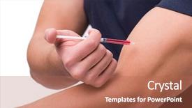  Presentation with human rights concept chained man - Colorful slide set enhanced with dope - young man in doping concept backdrop and a  colored foreground