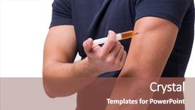  Presentation with young hackers in the concept - Slide set with dope - young man in doping concept background and a violet colored foreground