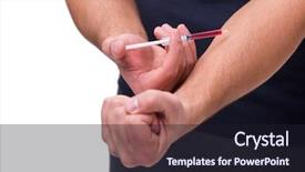  Presentation with human rights concept chained man - PPT layouts featuring dope - young man in doping concept background and a wine colored foreground