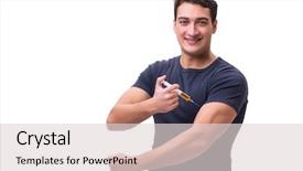  Presentation with concept - Amazing slides having dope - young man in doping concept backdrop and a lemonade colored foreground