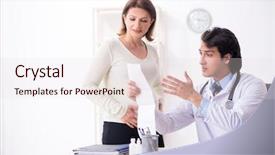  Presentation with medicine pregnant woman - Cool new presentation theme with doppler - old pregnant woman visiting young backdrop and a lemonade colored foreground