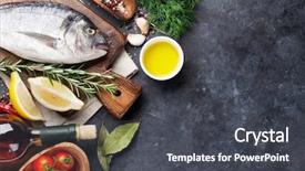  Presentation with lemon wine - Slide set enhanced with dorado lemon herbs and spices background and a dark gray colored foreground