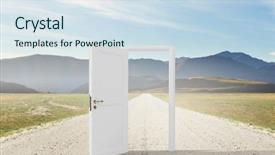  Presentation with hope - Audience pleasing PPT layouts consisting of doream country - hope success new way concepts backdrop and a sky blue colored foreground