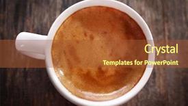  Presentation with hot and cold coffee cup - Cool new PPT layouts with dosage form - cup of hot coffee backdrop and a red colored foreground