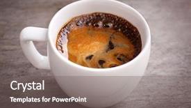  Presentation with hot and cold coffee cup - PPT layouts enhanced with dosage form - cup of hot coffee background and a gray colored foreground