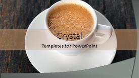  Presentation with hot and cold coffee cup - Slides consisting of dosage form - cup of hot coffee background and a  colored foreground