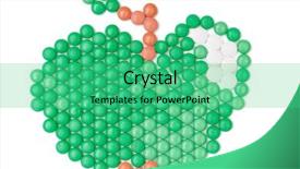  Presentation with earth science green and white - Beautiful PPT theme featuring doseg form - apple of green vitamins isolated backdrop and a  colored foreground