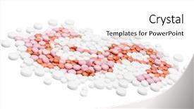  Presentation with drugs - Amazing presentation theme having doseg form - business on drugs isolated healthcare backdrop and a white colored foreground