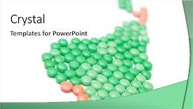  Presentation with pear - Audience pleasing slides consisting of doseg form - pear of pills isolated healthcare backdrop and a  colored foreground