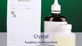  Presentation with pharmacist - Slides consisting of doseg form - pharmacist prescription with drops background and a sky blue colored foreground