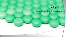  Presentation with healthcare - PPT theme having doseg form - pile of tabletes isolated healthcare background and a  colored foreground