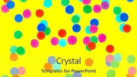  Presentation with blur - Theme featuring dot backgrounds - blur lights defocused abstract background background and a white colored foreground