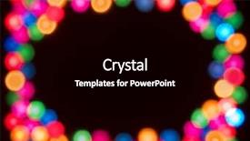  Presentation with light golden lights - Cool new slides with dot backgrounds - blurred coloured night lights backdrop and a black colored foreground