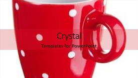  Presentation with red and white - Beautiful presentation theme featuring young woman is sitting on a sofa with a ring binder filled with documents backdrop and a dark gray colored foreground