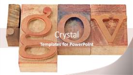  Presentation with color blocks - Colorful presentation theme enhanced with dot-gov-internet-domain backdrop and a coral colored foreground