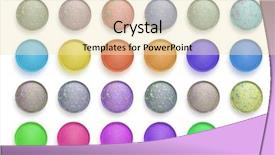  Presentation with circle - PPT layouts enhanced with compact disk - circle color eye shadows background and a lemonade colored foreground