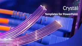  Presentation with fiber optics - PPT layouts enhanced with dotnet technology - fiber optics background and a navy blue colored foreground