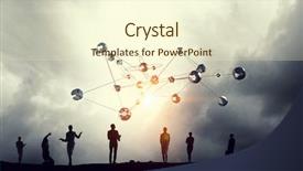  Presentation with connecting - Theme with dotnet technology - technologies connecting the world mixed background and a cream colored foreground