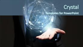  Presentation with connecting - Presentation with dotnet technology - technologies connecting the world background and a ocean colored foreground