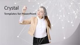  Presentation with wireless network - Amazing PPT layouts having dotnet technology - worldwide network or wireless internet backdrop and a light gray colored foreground