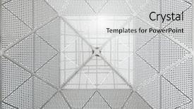  Presentation with pattern - Colorful PPT theme enhanced with dots lines - modern metal ceiling dotted pattern backdrop and a light gray colored foreground