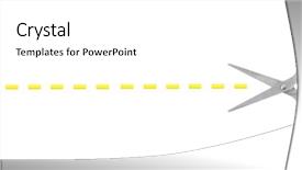  Presentation with scissor lift - Slides featuring dots lines - scissor on dotted line background and a white colored foreground