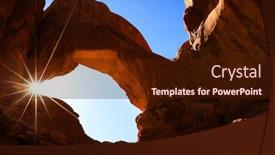  Presentation with national - Beautiful presentation featuring double-arch-in-arches-national backdrop and a wine colored foreground