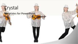  Presentation with young children playing multicultural - Cool new slides with double bass - young man playing violin isolated backdrop and a lemonade colored foreground