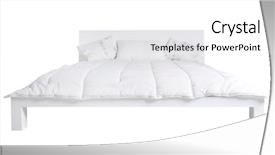  Presentation with bed - Presentation featuring double-bed-against-white-background background and a white colored foreground
