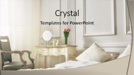  Presentation with soft colors - Theme having double bed in elegant classic background and a light gray colored foreground
